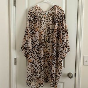 Leopard Print Kimono